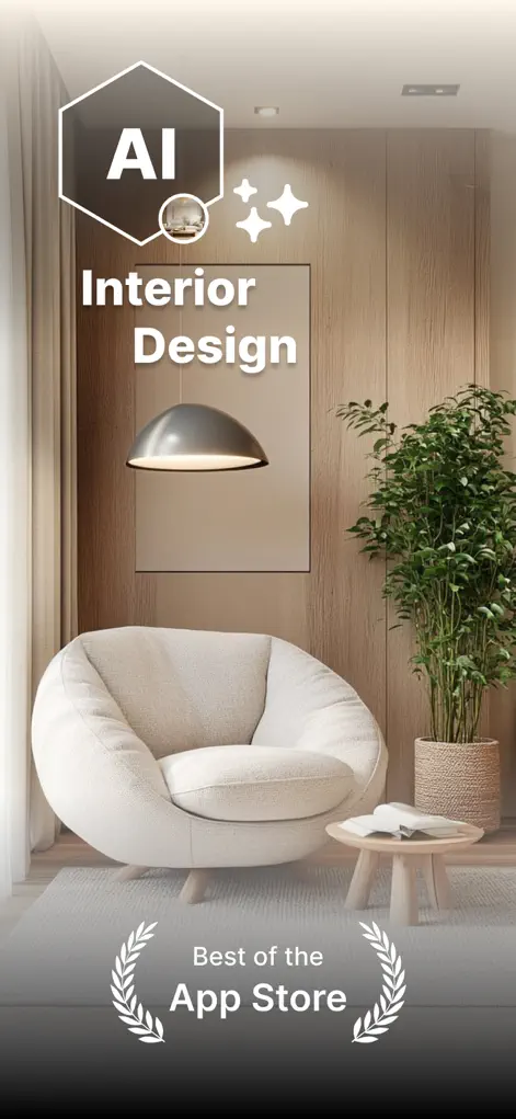 AI room redesign generated from a single photo in Interior AI